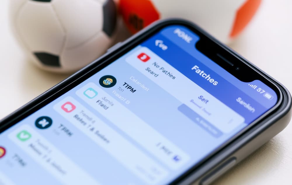 Mobilskjerm med oddsoversikt