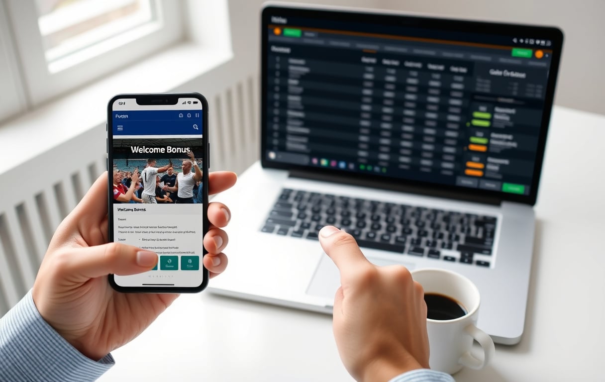 Sammenligning av oddsbonuser på mobil og PC